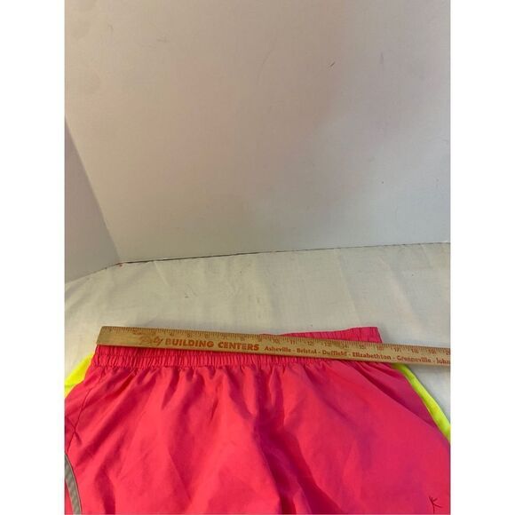 Danskin large 12-14 gym shorts lot neon yellow and pink - Picture 7 of 9